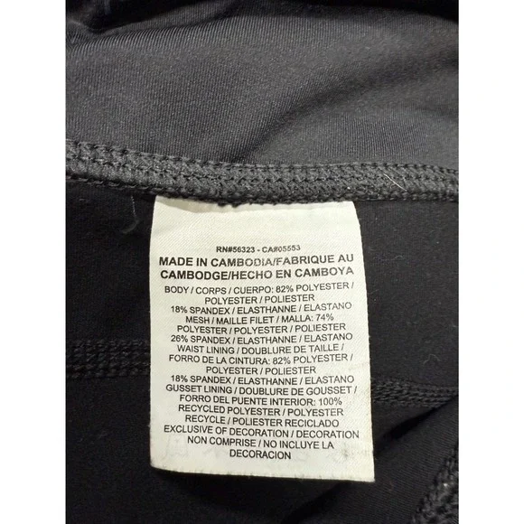 Nike Dri Fit Black Athletic Running Leggings Women XS Back Zip Pocket - Picture 2 of 9